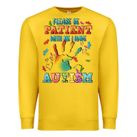 Lemon please be patient with me i have autism Premium Sweatshirt - CowGirlArtShop
