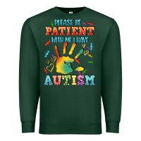 Sports Green please be patient with me i have autism Premium Sweatshirt - CowGirlArtShop