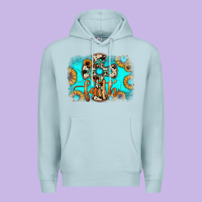 Faith Cross Premium Hoodie Designed By Jahusdesignshop