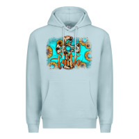 Blue Mist faith cross Premium Hoodie - JahusDesignShop