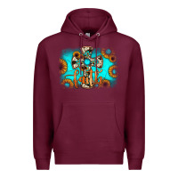 Burgundy faith cross Premium Hoodie - JahusDesignShop