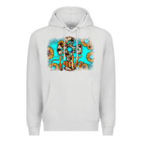 Dove Grey faith cross Premium Hoodie - JahusDesignShop