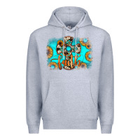 Heather Grey faith cross Premium Hoodie - JahusDesignShop