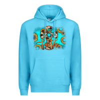 Ocean Blue faith cross Premium Hoodie - JahusDesignShop