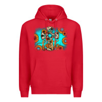 Red faith cross Premium Hoodie - JahusDesignShop