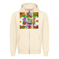 Sandshell Halloween Gnomes Zipper Hoodie - texasbilliewilder