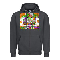 Smoke Halloween Gnomes Zipper Hoodie - texasbilliewilder