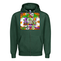 Sports Green Halloween Gnomes Zipper Hoodie - texasbilliewilder
