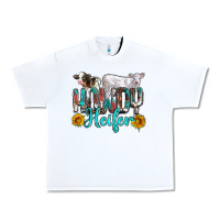 White western howdy heifer Urban Heavy Tee - NancyCooperArtShop