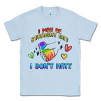 Dusty Blue i may be straight pride day Classic Tee - MaliasSmallBusiness