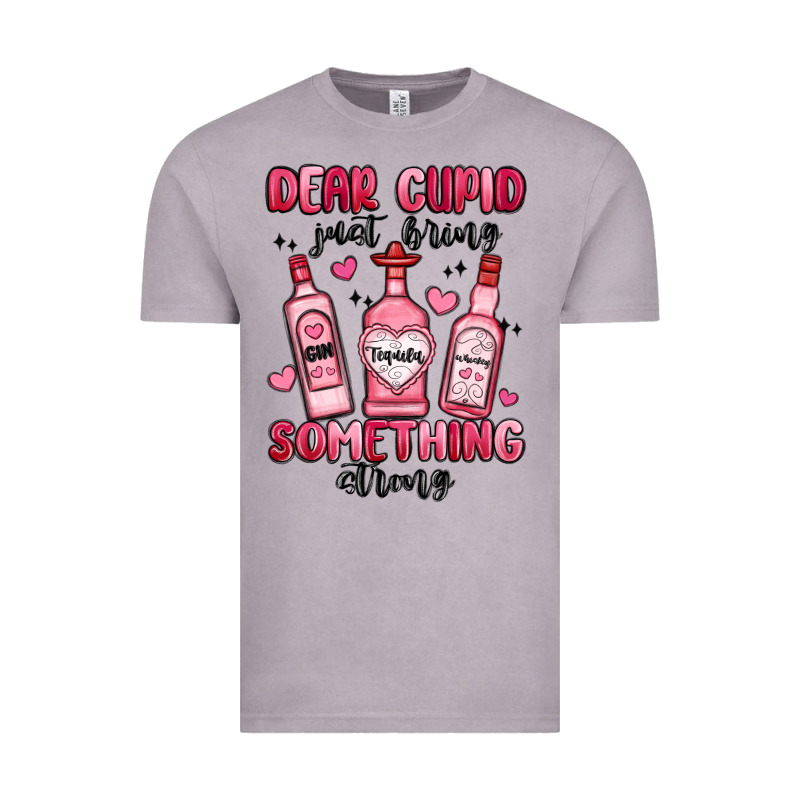 Dear Cupid Just Bring Something Strong Vintage Tee by MaliasSmallBusiness | Teevron
