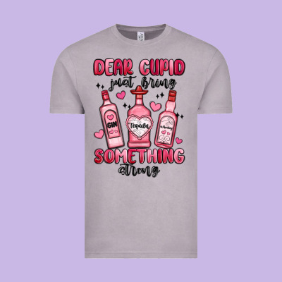 Dear Cupid Just Bring Something Strong Vintage Tee Designed By Maliassmallbusiness