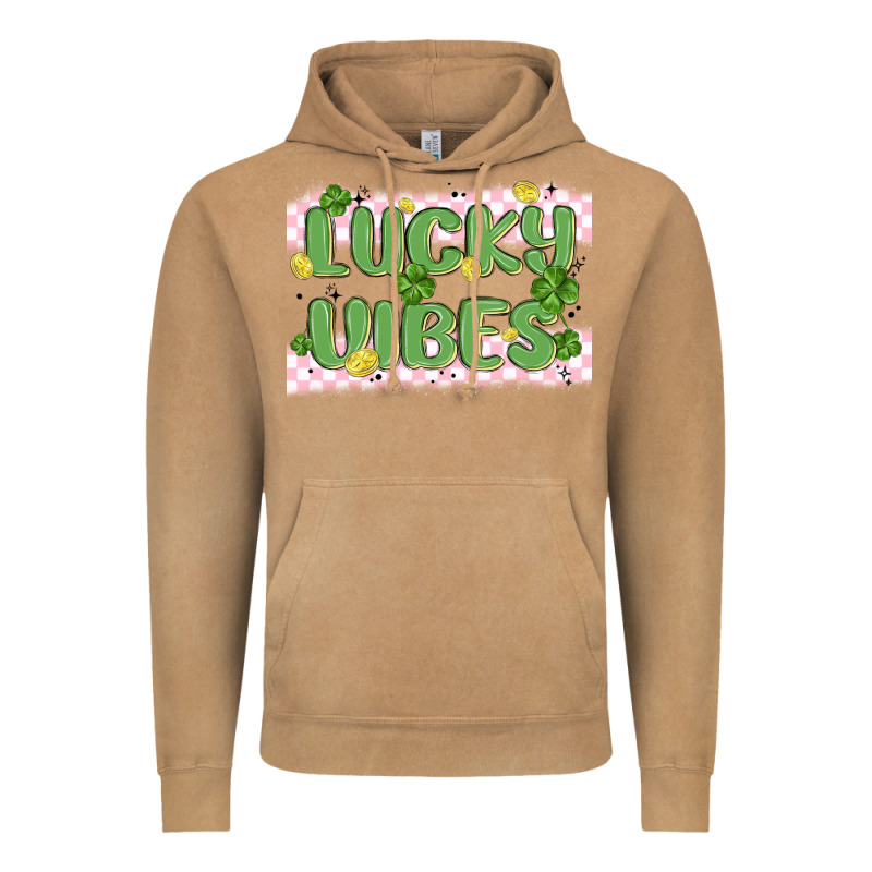 Lucky Vibes Vintage Hoodie by MaliasSmallBusiness | Teevron