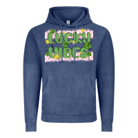 Vintage Denim lucky vibes Vintage Hoodie - MaliasSmallBusiness