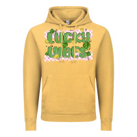 Vintage Mustard lucky vibes Vintage Hoodie - MaliasSmallBusiness