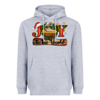 Heather Grey joy to the world Heavyweight Hoodie - CowGirlArtShop