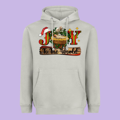 Joy To The World Heavyweight Hoodie Designed By Cowgirlartshop