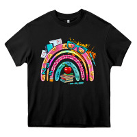 Black school rainbow Heavy Core Tee - AdoDesignShop