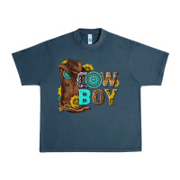 Midnight Navy western cowboy Urban Heavy Tee - NancyCooperArtShop