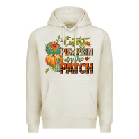 Oatmeal Heather cutest pumpkin in the patch Premium Hoodie - CowGirlArtShop