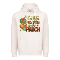Pale Pink cutest pumpkin in the patch Premium Hoodie - CowGirlArtShop