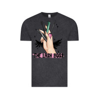 Vintage Black the lash boss Vintage Tee - MaliasSmallBusiness