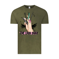 Vintage Olive the lash boss Vintage Tee - MaliasSmallBusiness