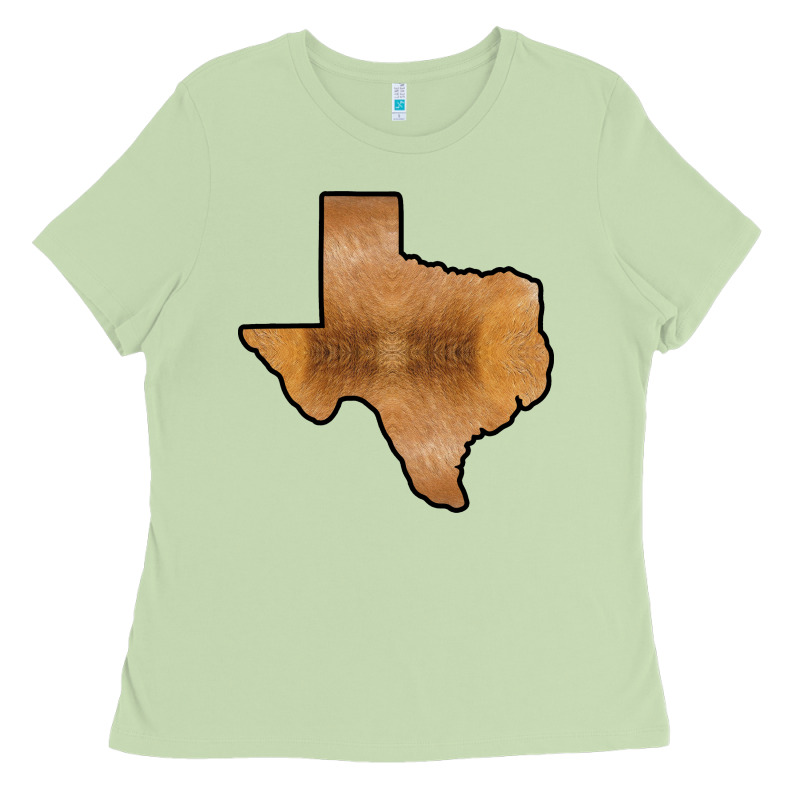 Texas Map Western Horsehide Pattern Ladies Tee by Bettercallsaul | Teevron