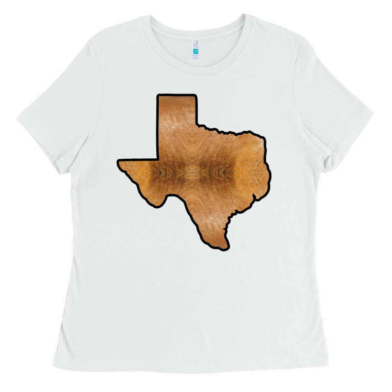 Texas Map Western Horsehide Pattern Ladies Tee by Bettercallsaul | Teevron
