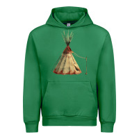 Emerald teepe tipi Urban Hoodie - FaDigitalArtStudio
