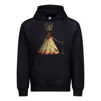Foreset Green teepe tipi Urban Hoodie - FaDigitalArtStudio