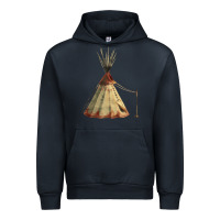 Navy teepe tipi Urban Hoodie - FaDigitalArtStudio