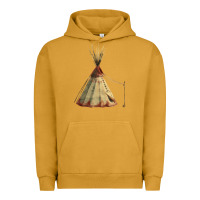 Pigment Peanut Butter teepe tipi Urban Hoodie - FaDigitalArtStudio