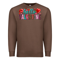Chestnut Hello Valentine Premium Sweatshirt - HowdyJamesFarm