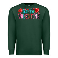 Sports Green Hello Valentine Premium Sweatshirt - HowdyJamesFarm