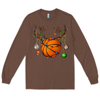 Chestnut Basketball Horn Christmas Long Sleeve Tee - BundleAndBundleShop