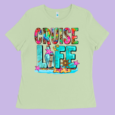 Cruise  Life Ladies Tee Designed By Adodesignshop
