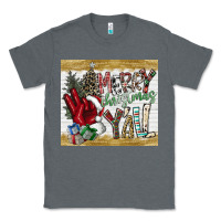 Charcoal Heather merry christmas y'all Classic Tee - CowhideDigitalArt