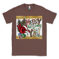 Chestnut merry christmas y'all Classic Tee - CowhideDigitalArt