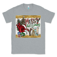 Heather Grey merry christmas y'all Classic Tee - CowhideDigitalArt