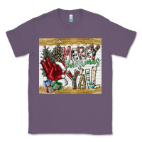 Lavender merry christmas y'all Classic Tee - CowhideDigitalArt