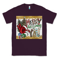 Plum merry christmas y'all Classic Tee - CowhideDigitalArt