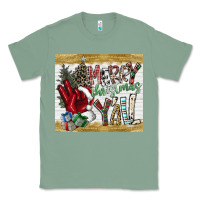 Sage merry christmas y'all Classic Tee - CowhideDigitalArt