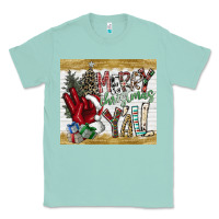 Seafoam merry christmas y'all Classic Tee - CowhideDigitalArt