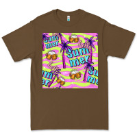Cacao hello summer and beer seamless pattern Premium Tee - BundleAndBundleShop