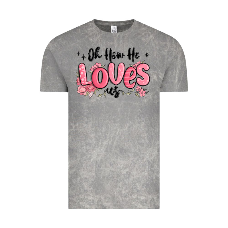 Oh How He Loves Us Vintage Tee by MaliasSmallBusiness | Teevron