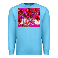 Ocean Blue love heart shaped balloons tumbler hjf Premium Sweatshirt - HowdyJamesFarm