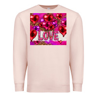 Pale Pink love heart shaped balloons tumbler hjf Premium Sweatshirt - HowdyJamesFarm