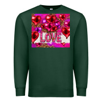 Sports Green love heart shaped balloons tumbler hjf Premium Sweatshirt - HowdyJamesFarm
