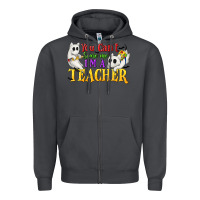 Smoke You Can't Scare Me I'm a Teacher Zipper Hoodie - texasbilliewilder